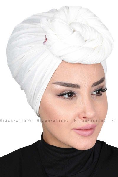 Sigrid - Creme Baumwolle Hijab - Ayse Turban