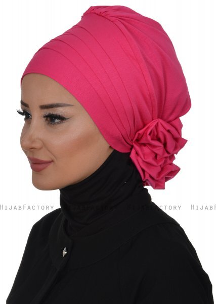 Monica - Fuchsie Baumwolle Turban - Ayse Turban