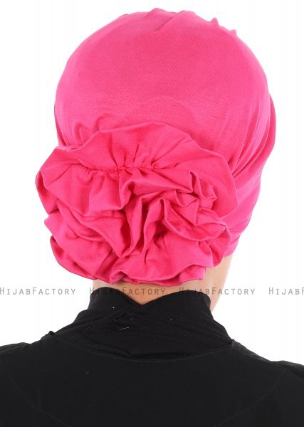 Monica - Fuchsie Baumwolle Turban - Ayse Turban