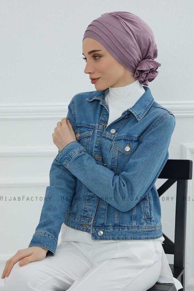 Monica - Lilac Baumwolle Turban