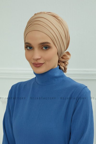 Monica - Sand Baumwolle Turban
