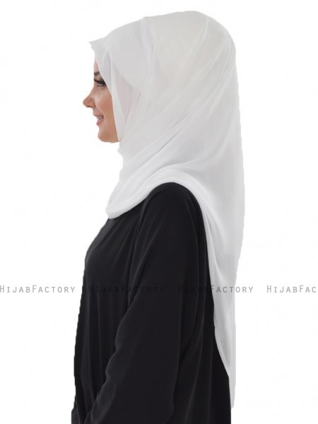 Evelina - Offwhite Praktisch Hijab - Ayse Turban