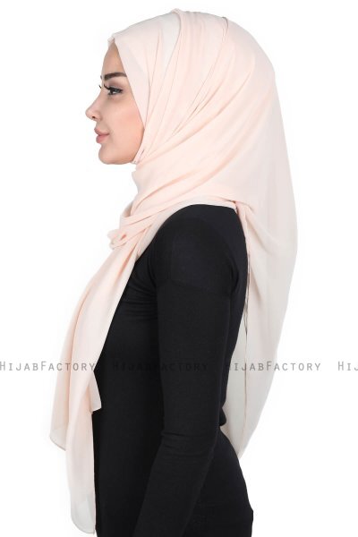 Joline - Beige Premium Chiffon Hijab
