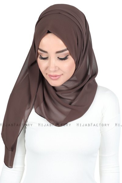 Joline - Braun Premium Chiffon Hijab