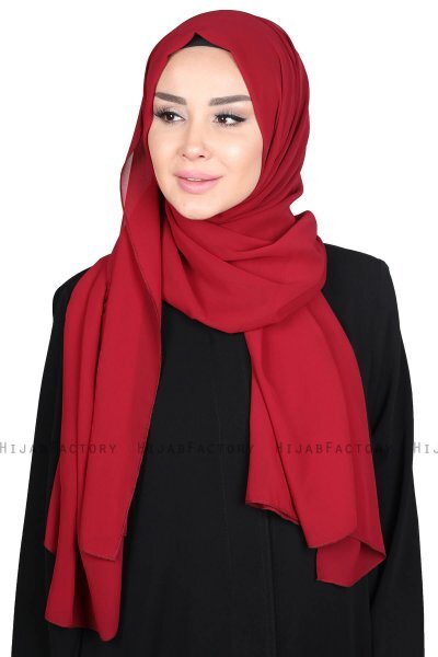 Joline - Bordeaux Premium Chiffon Hijab
