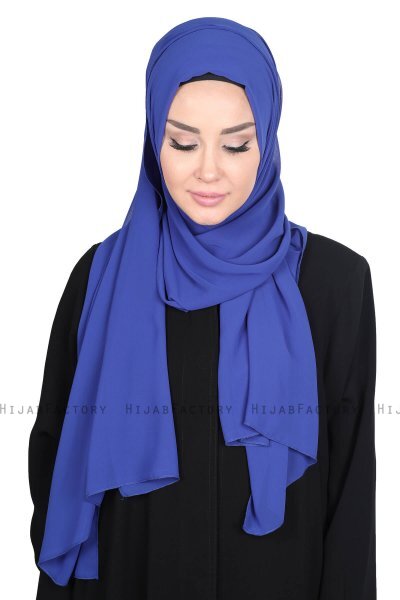 Joline - Blau Premium Chiffon Hijab