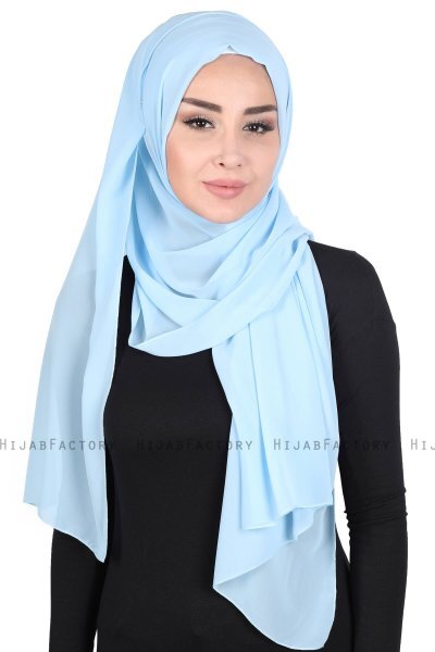 Joline - Hellblau Premium Chiffon Hijab