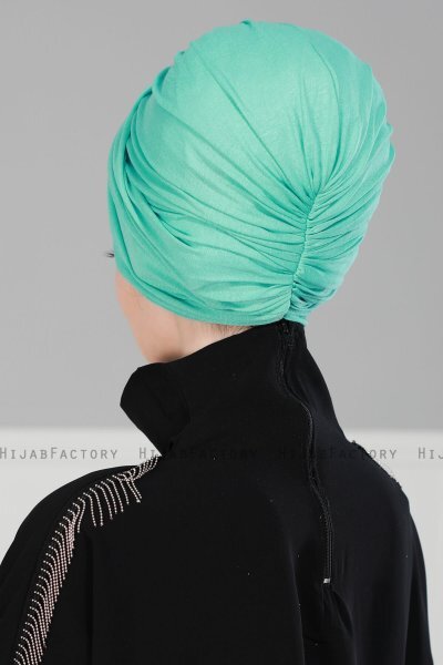 Fiona - Türkis Baumwolle Turban - Ayse Turban