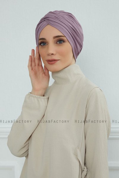 Fiona - Lilac Baumwolle Turban