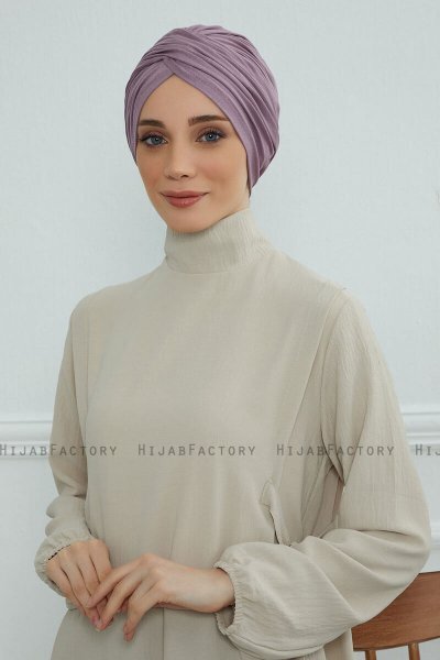 Fiona - Lilac Baumwolle Turban