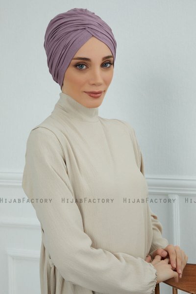 Fiona - Lilac Baumwolle Turban