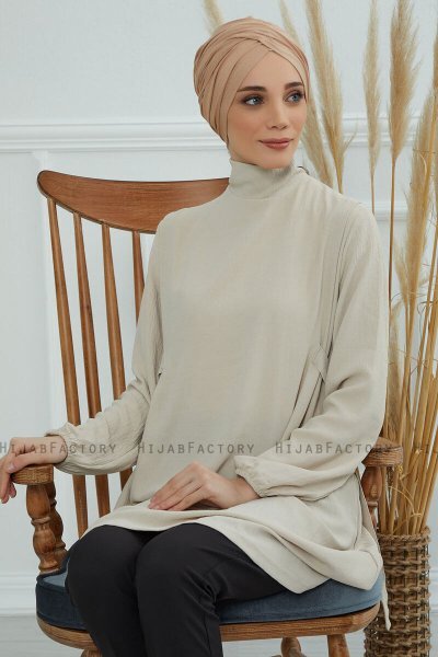 Fiona - Sand Baumwolle Turban