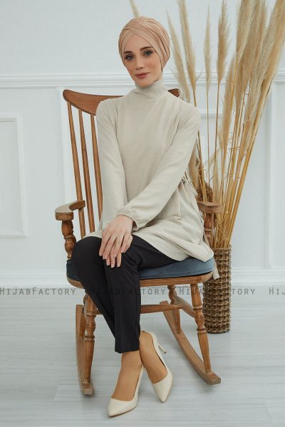 Fiona - Sand Baumwolle Turban