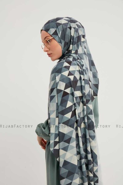 Banou - Indigo Gemustert Hijab