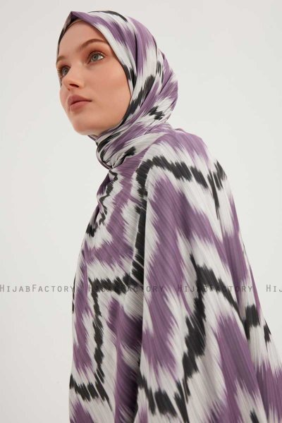Tansu - Lila Gemustert Hijab