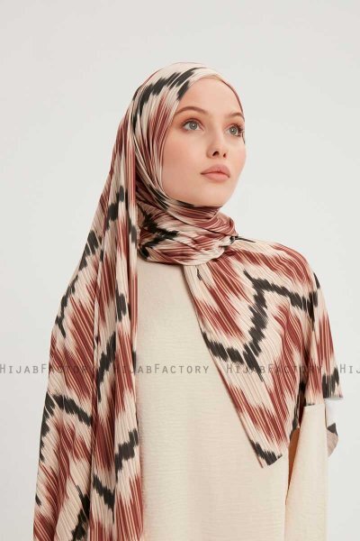 Tansu - Zimt Gemustert Hijab