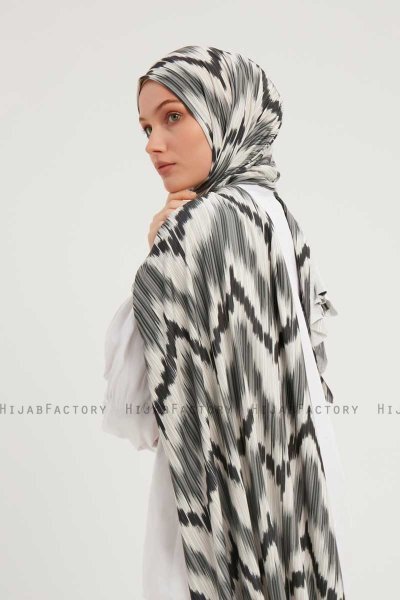 Tansu - Anthrazit Gemustert Hijab