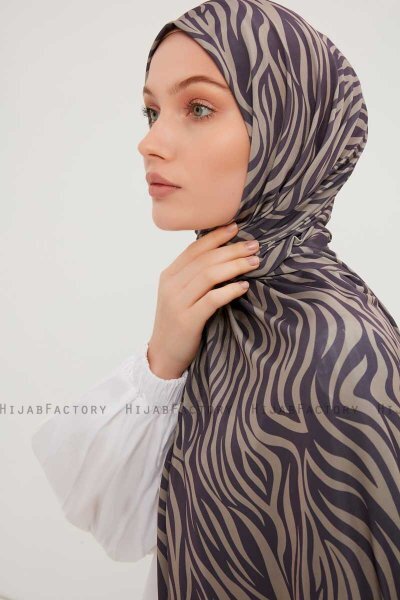 Hafiz - Lila Gemustert Hijab