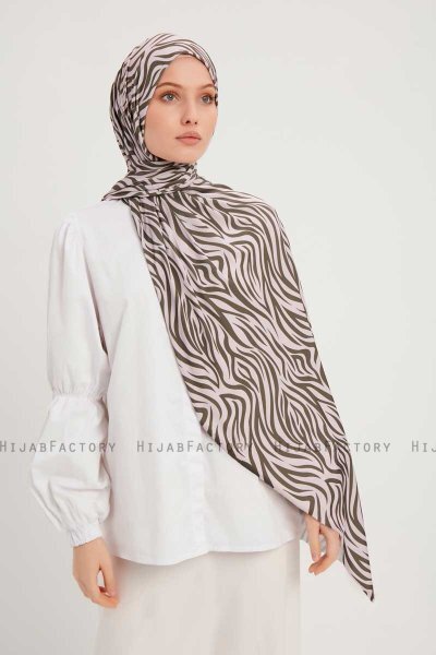Hafiz - Beige Gemustert Hijab
