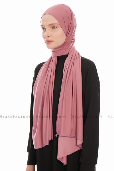 Farah - Soft Pink Jersey Hijab Kopftuch