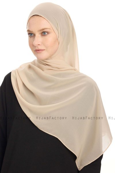 Chiffon Hijab - Helltaupe