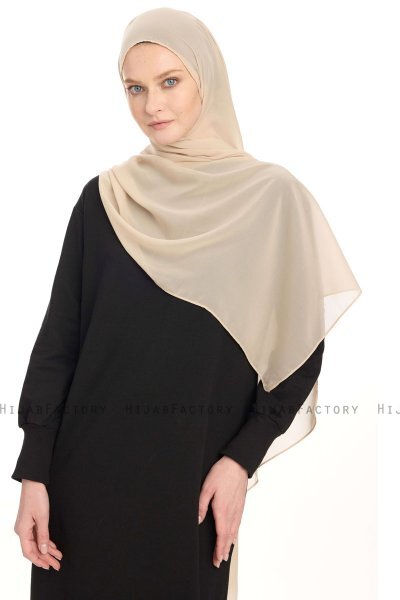 Chiffon Hijab - Helltaupe