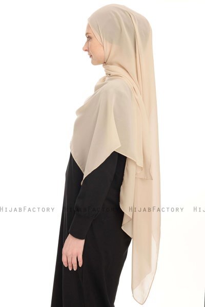 Chiffon Hijab - Helltaupe