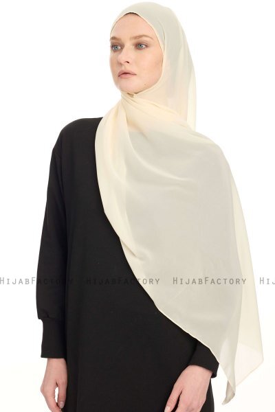 Chiffon Hijab - Leichte Beige
