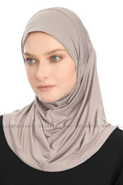 Yazmin - Hellbraun Amira Hijab Kopftuch Ready To Wear