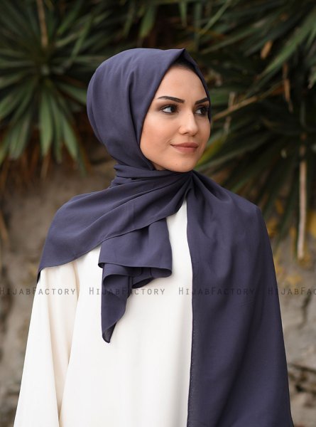 Alida - Anthrazit Baumwolle Hijab - Mirach