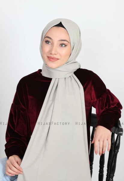 Alida - Taupe Baumwolle Hijab - Mirach