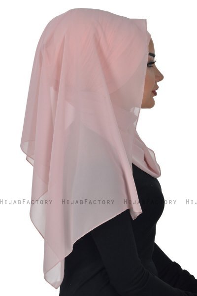 Alva - Altrosa Praktisch Hijab & Untertuch