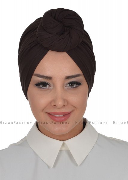 Amy - Braun Baumwolle Turban - Ayse Turban