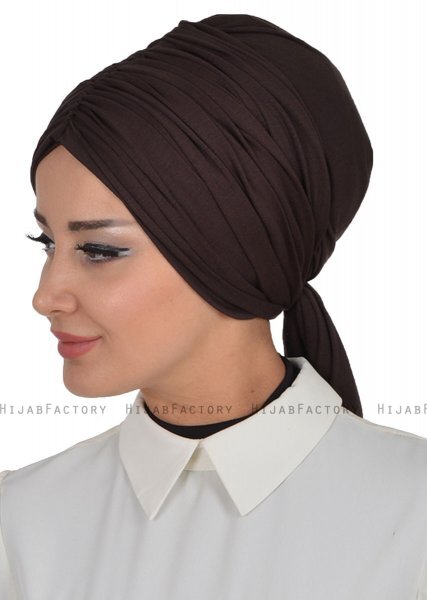 Amy - Braun Baumwolle Turban - Ayse Turban