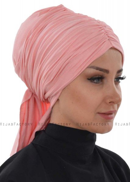 Amy - Altrosa Baumwolle Turban - Ayse Turban