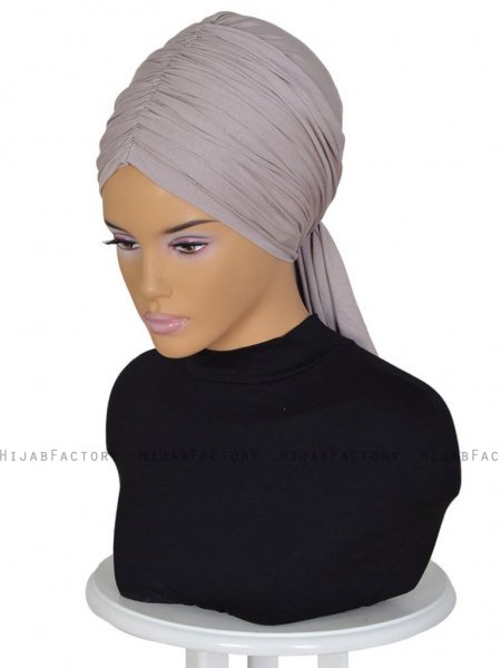 Amy Taupe Bomull Turban Cancer Krebs Ayse Turban 320013-2