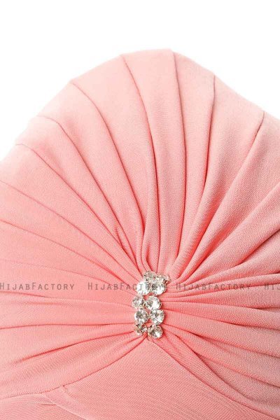 Arwa - Himbeere Crepe Chiffon Turban - Sehr-i Sal