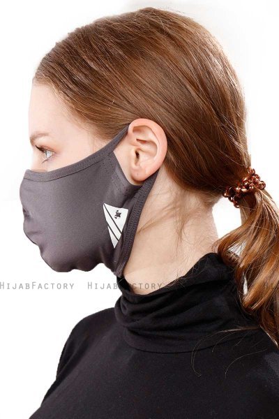 Asli - Anthrazit Sport Gesichtsmaske / Gesichtsbedeckung