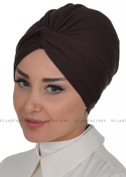 Astrid - Braun Baumwolle Turban - Ayse Turban