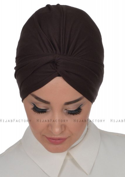 Astrid - Braun Baumwolle Turban - Ayse Turban