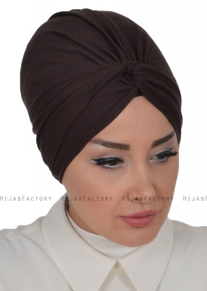 Astrid - Braun Baumwolle Turban - Ayse Turban