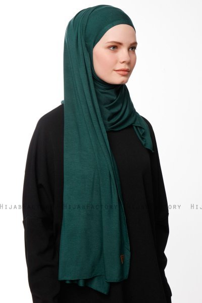 Asya - Dunkelgrün Praktisch Viscose Hijab