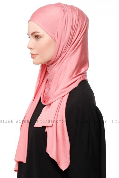 Asya - Dunkelrosa Praktisch Viscose Hijab