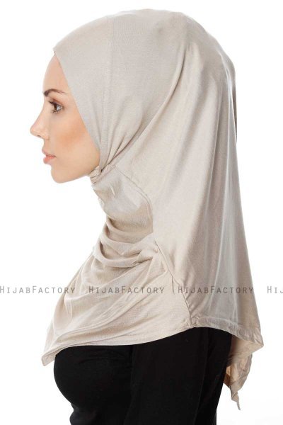 Ava - Helltaupe One-Piece Al Amira Hijab - Ecardin
