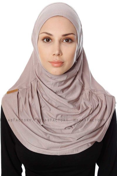 Ava - Steingrau One-Piece Al Amira Hijab - Ecardin