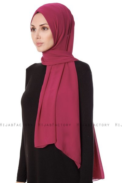 Ayla - Cerise Chiffon Hijab