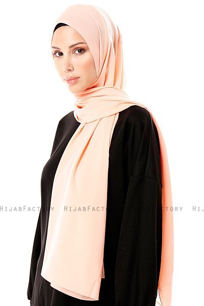 Ayla - Lachsfarbe Chiffon Hijab