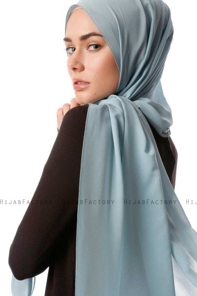 Ayla - Leichte Petrol Chiffon Hijab