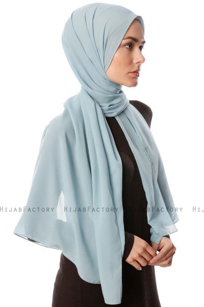 Ayla - Leichte Petrol Chiffon Hijab