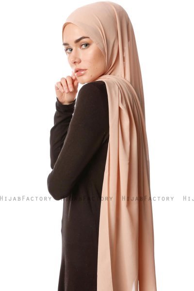 Ayla - Hellbraun Chiffon Hijab